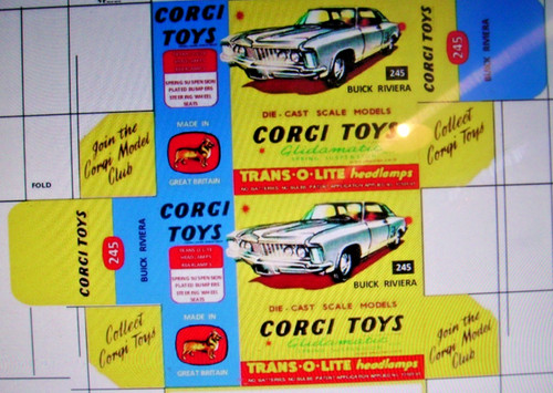 Repro replica box for corgi - replica,