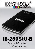 IcyBox IB-250STU-B 2.5" SATA