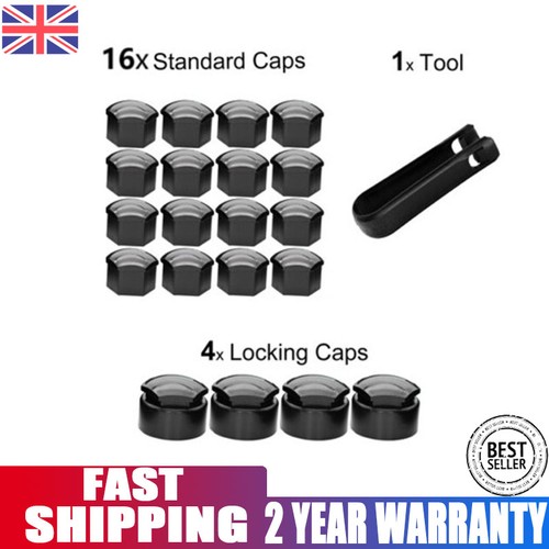16p 17mm black alloy wheel - wheel, nut
