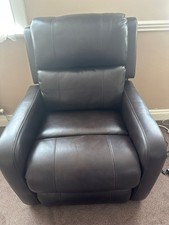 Leather Power Glider Recliner