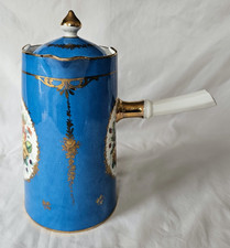 GORGEOUS FRENCH CHOCOLATE POT, CIRCA 1930'S, SEVRES STYLE