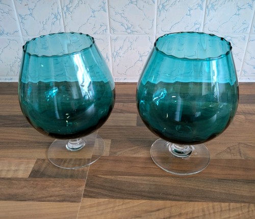Pair vintage empoli blue - pair,