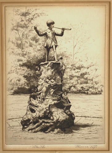 1930s peter pan statue - peter,
