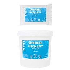 Hexeal Epsom Salt 250g - 25kg Bag or Bucket of Food Grade Magnesium Sulphate