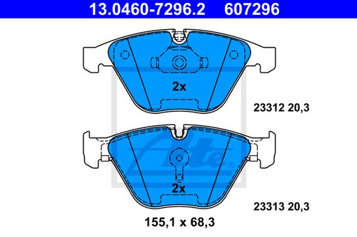 New brake pad set - brake,