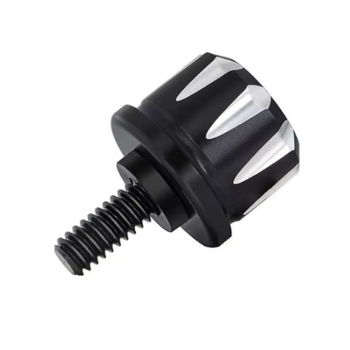 Black seat fender screw bolt - black,