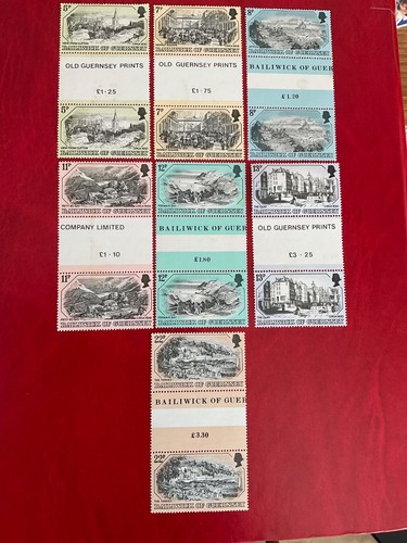 Stamps guernsey views - qe,