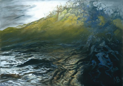 Original painting 34 cm - painting, x