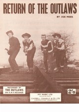 Outlaws s/m "Return Of The Outlaws" 1963 Joe Meek Richie Blackmore Deep Purple