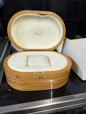 Breguet Luxury Wooden Watch Box – Oval Cherry Wood Case – Genuine Display 