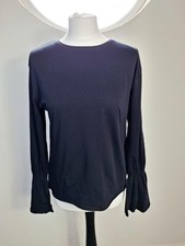 ZARA Black Puff Sleeve Top –