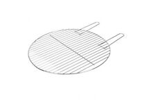 Grill grate with 2 handles silver round 47cm grill grid accessories grill plate