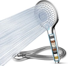 MEKO Hard Water Filter Shower Head, 15 Stage Shower Filter 3 Spray Modes