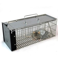 Rat Trap Squirrel Heavy Duty Metal Humane Live Bait Vermin Rodent Cage Catcher