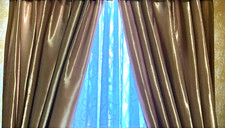 Faux Silk Antique Gold Curtain