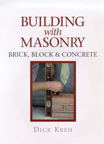 Building with masonry brick - masonry:,