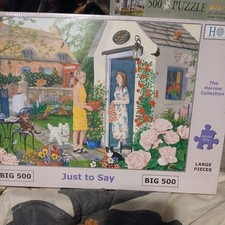 HOUSE OF PUZZLES/ HOP BIG 500 XL LARGE PIECE JIGSAW - JUST TO SAY SEALED