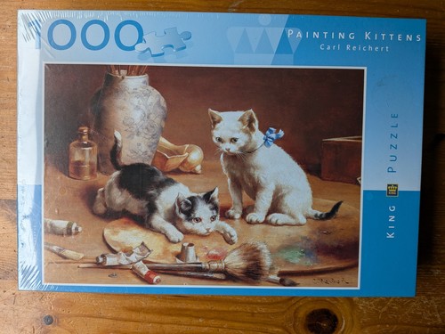 Painting kittens 1000 piece - painting,