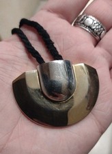 Vintage 1970s/80s Paco Rabane Gold And Silver Tone Necklace