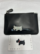 Radley Black Leather Keyring