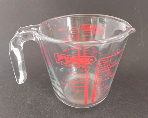 Vintage pyrex glass measuring - vintage,