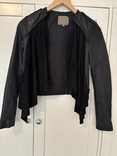 Muubaa Black Leather Suede