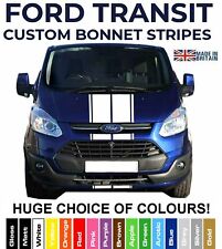 Bonnet Stripes with Pin Stripe Decal Sticker for Ford Transit Van LWB MWB SWB 