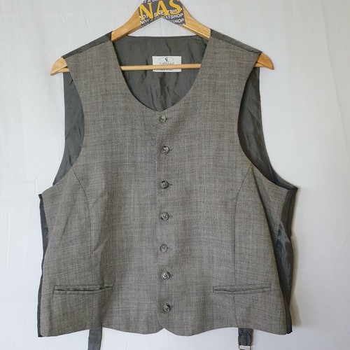 Italian vintage grey waistcoat - grey,