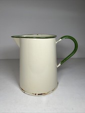 Vintage enamel jug pitcher - vintage, /