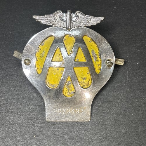 Metal car badge with fixing - badge,
