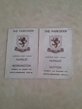 HUNSLET RUGBY LEAGUE PROGRAMMES