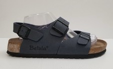 Dark Blue BIRKENSTOCK Betula Slingback Double Strap Sandals Man's 7 Woman's 9