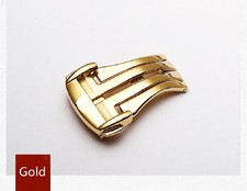 Black Butterfly Deployant Deployment Clasp Watch Band Strap Buckle For Omega