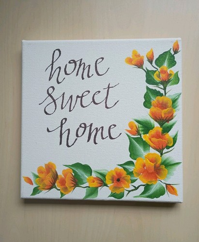 Home sweet flower - home,