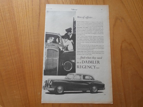 Vintage daimler regency advert - vintage,
