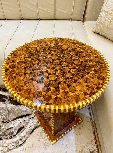 Moroccan thuya wood table - moroccan,
