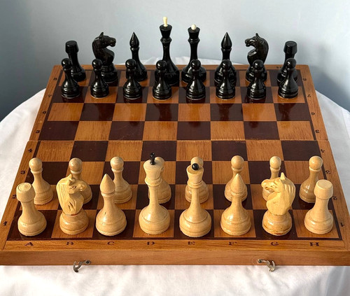 Large vintage soviet chess - large,