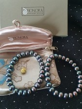 HONORA QVC Collection Matching Pair Pearl Bracelets  New