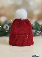 Hand Knitted Red Winter Hat