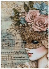 1 x  A4 Rice Paper Decoupage -