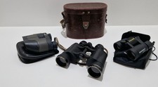Lot of 3 Vintage Binoculars – Sunagor, Lieberman & Gortz, Bushnell (with Cases)