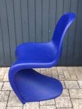 Genuine Vitra Panton Chair Blue, 1960s Iconic Danish Design