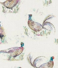 Dashing Pheasants 100% Cotton
