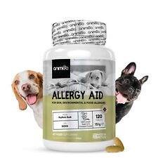 Animigo Allergy Aid for Dog 120 Itchy Skin Tablets for Immunity & Food Allergies