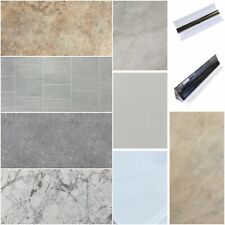 Shower Wall Panels 1m x 2.4m 10mm Thickness Bathroom Wet Wall PVC & Trims!