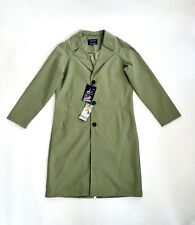 Harry Brown London Men's Mac Coat Jacket Overcoat Green Rain Shower Mackintosh