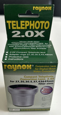 RAYNOX 2.0X Compact Conversion Lens-5 Adapter & Case Inc- Unused in box