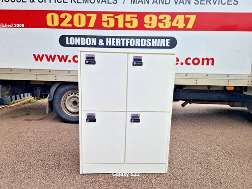 Wooden security white locker - locker,