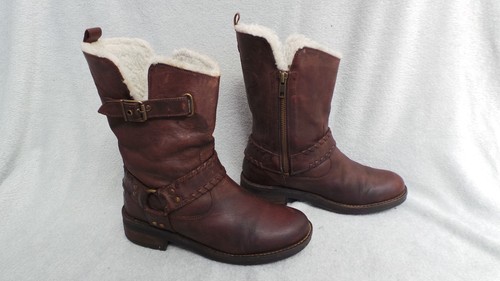 Superdry real leather calf