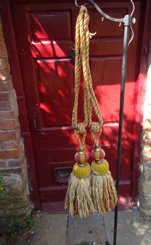 Pair french antique curtain - ,